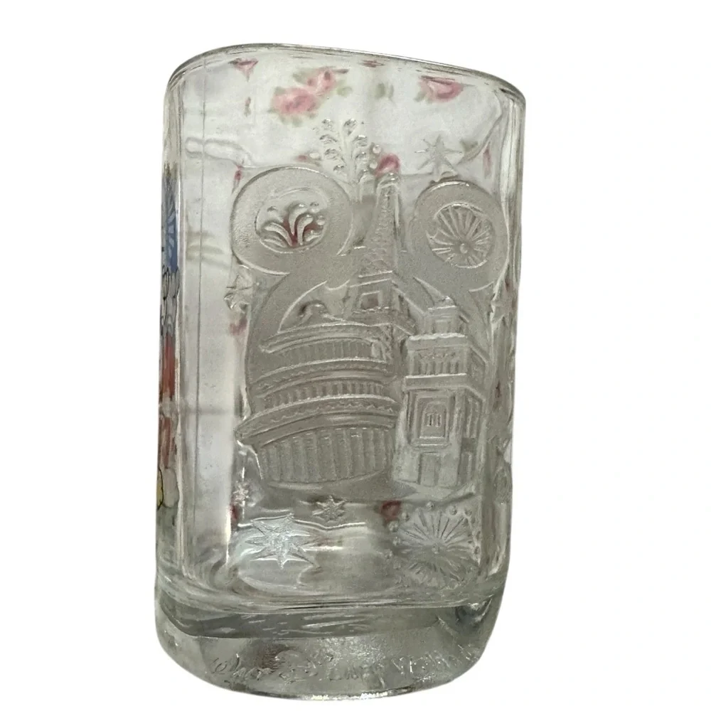 McDonald's Glass Mug with Mickey Mouse Design